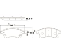 Колодки тормозные CTR GK0449