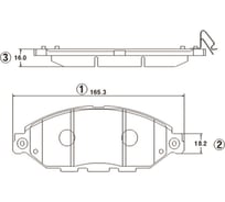 Колодки тормозные передние CTR GK1421