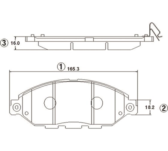 Колодки тормозные передние CTR GK1421