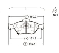 Колодки тормозные передние CTR GK1178