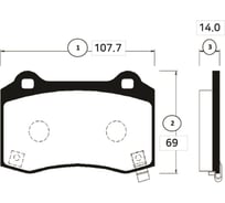 Колодки тормозные задние CTR GK0504