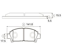 Колодки тормозные передние CTR GK1116