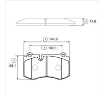 Колодки тормозные передние CTR GK0076