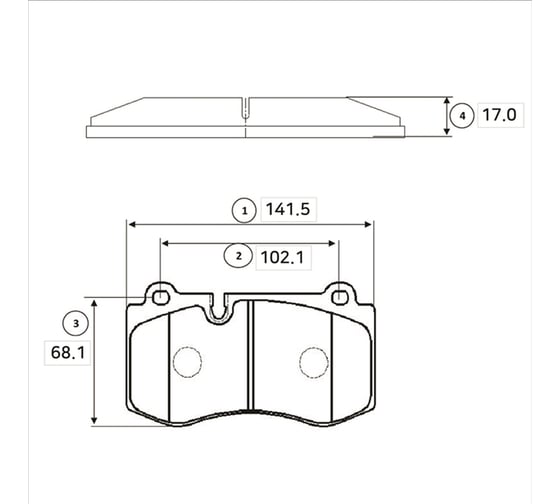 Колодки тормозные передние CTR GK0076 1
