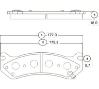 Колодки тормозные передние CTR GK0248