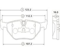 Колодки тормозные задние CTR GK0003