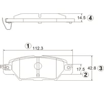 Колодки тормозные задние CTR GK1424