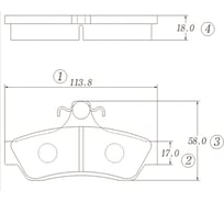 Колодки тормозные задние CTR GK0311