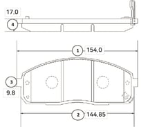 Колодки тормозные передние CTR GK0483