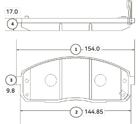 Колодки тормозные передние CTR GK0483 1