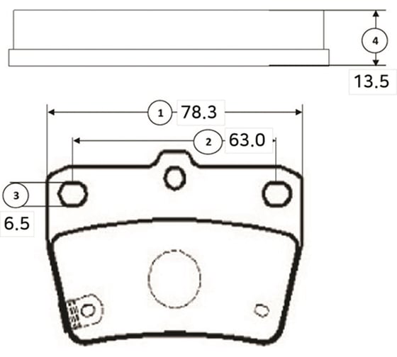 Колодки тормозные задние CTR GK1118