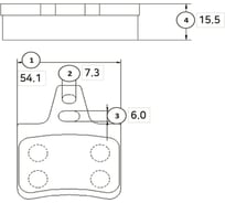 Колодки тормозные задние CTR GK0861