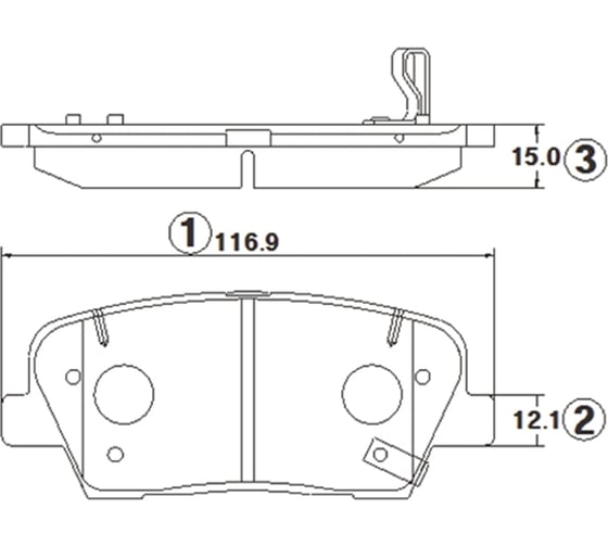 Тормозные колодки задние CTR GK1413