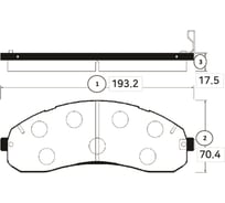 Тормозные колодки передние CTR GK0523