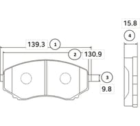 Тормозные колодки передние CTR GK0656