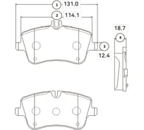 Тормозные колодки передние CTR GK0037