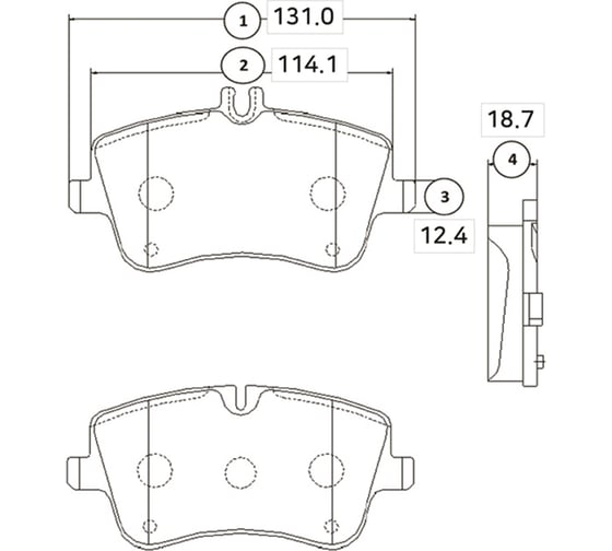 Тормозные колодки передние CTR GK0037 1