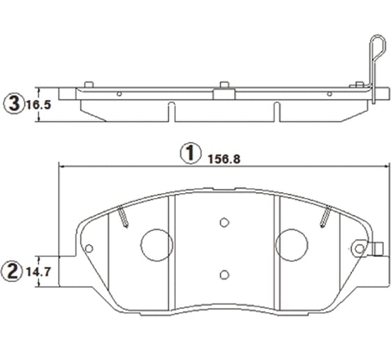 Тормозные колодки передние CTR GK1384