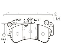 Тормозные колодки передние CTR GK1260