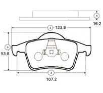Тормозные колодки задние CTR GK1221
