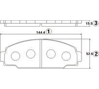 Тормозные колодки передние CTR GK1137