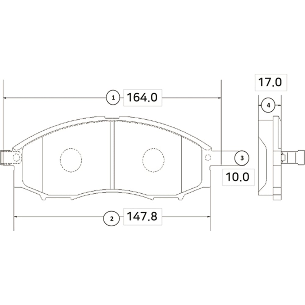 Колодки тормозные (Спереди) Nissan Pathfinder 95-09 / Navara 98-15