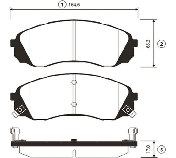 Тормозные колодки передние CTR GK0546