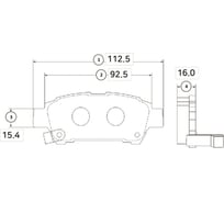 Тормозные колодки задние CTR GK1074