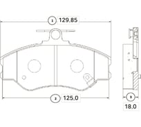 Тормозные колодки передние CTR GK0473