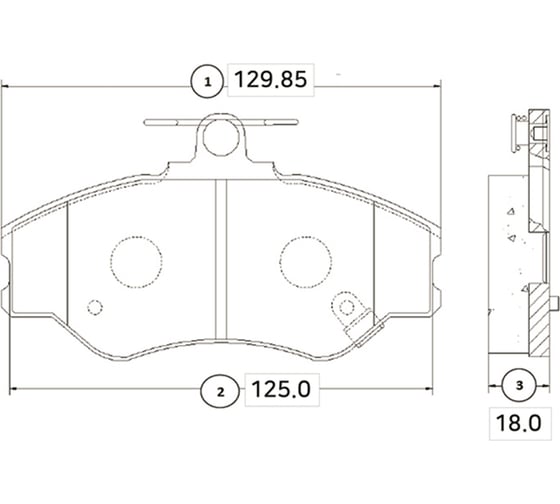 Тормозные колодки передние CTR GK0473