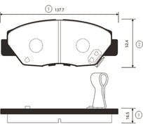 Тормозные колодки передние CTR GK0351