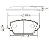 Тормозные колодки передние CTR GK0835