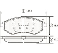 Тормозные колодки передние CTR GK0439