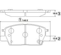 Тормозные колодки CTR GK1397