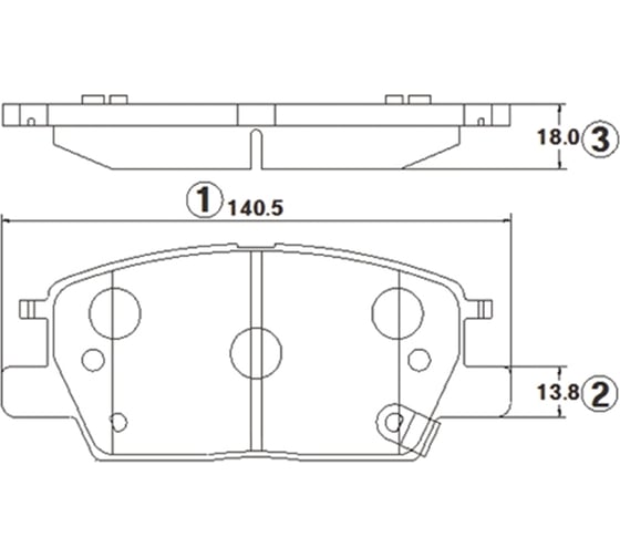 Тормозные колодки CTR GK1397 1