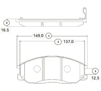 Тормозные колодки передние CTR GK0468