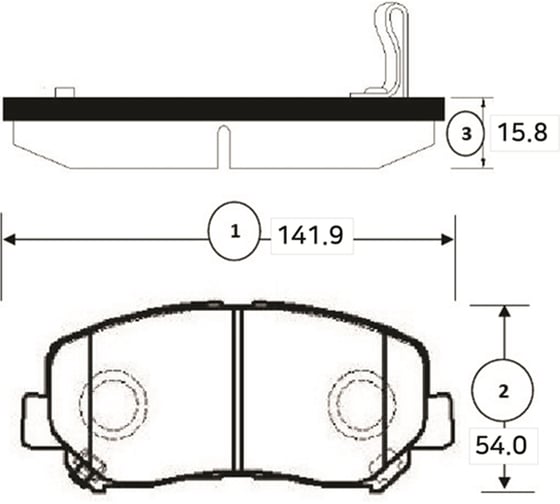 Тормозные колодки передние CTR GK1354