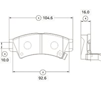 Тормозные колодки передние CTR GK0455