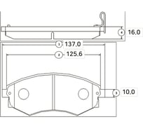 Тормозные колодки передние CTR GK0557