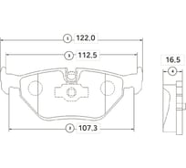 Тормозные колодки задние CTR GK0005
