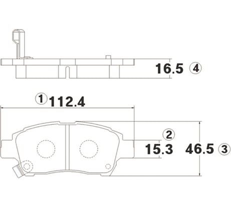Тормозные колодки передние CTR GK1021