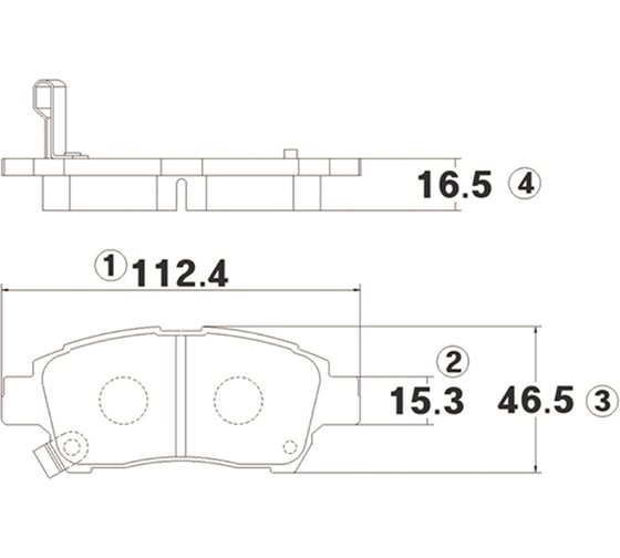 Тормозные колодки передние CTR GK1021 1