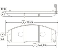 Тормозные колодки передние CTR GK0530