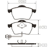 Тормозные колодки передние CTR GK1253