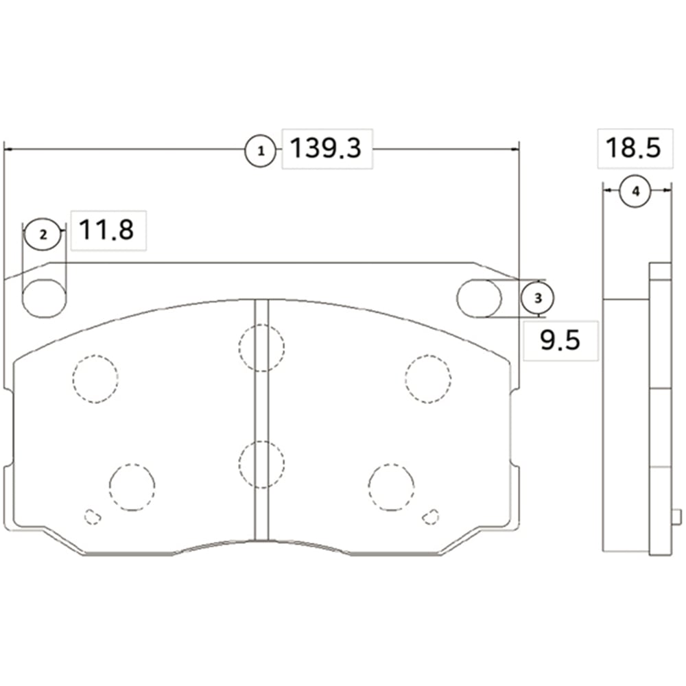 Колодки тормозные (Спереди) Hyundai NF 04-08
