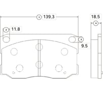 Тормозные колодки передние CTR GK0482