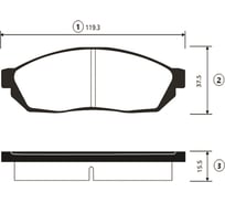Тормозные колодки передние CTR GK0441