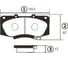 Тормозные колодки передние CTR GK1191 1