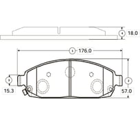 Тормозные колодки передние CTR GK0098
