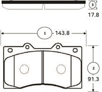 Тормозные колодки CTR GK1357